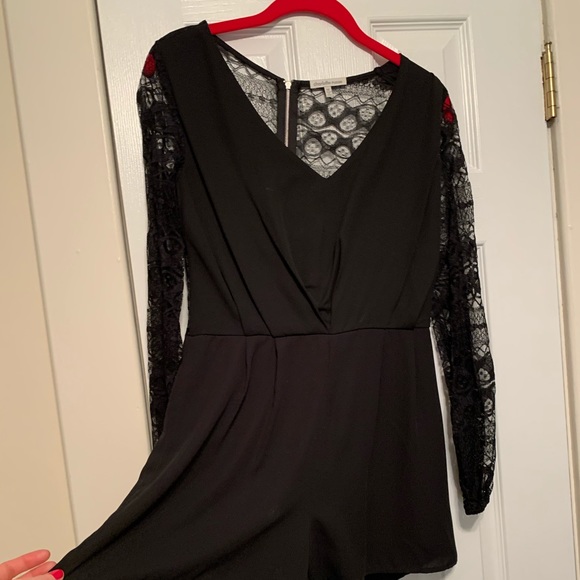 Black Lace Romper - Picture 2 of 2